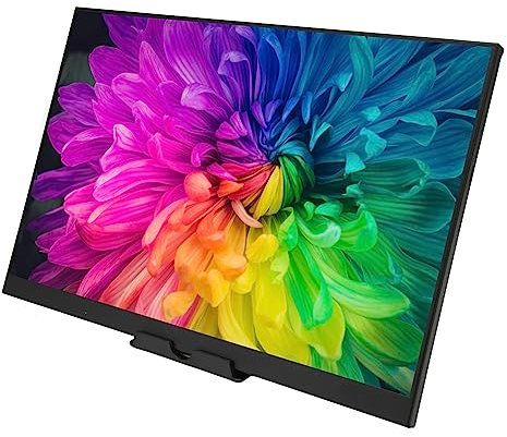 Fockety Monitor de Pantalla Táctil de 16 Pulgadas, HD 1920x1200, Altavoces Duales Integrados, Monitor de Pantalla Táctil Portátil Tipo C con Interfaz Multimedia HD Dual para Juegos,