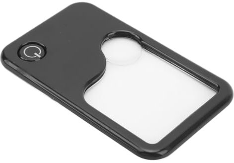 Loupe de Carte, Mini Loupe Portable de Taille de Carte de Crédit avec Lumière LED pour Les Bijoutiers de Maquillage, Collectionneurs de Timbres