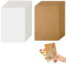 Blanko Karten postkarten, 100 Stück A6 Kraftpapier 14.3 x 9.3 cm Karteikarten Papier Karten, Kraftpapier Karten zum Gestalten für DIY Grußkarten Einladungen Hochzeitskarten