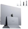 PULWTOP Vertical Laptop Stand for Desk, Aluminum Desktop MacBook Stand Laptop Holder Compatible with MacBook Air/Pro, Mac Mini, Surface, Notebooks - Space Grey