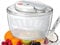 Centrifuga per Insalata da Cucina, Centrifuga per Insalata in Vetro, Lavaverdure, con Coperchio di Disidratazione e Pressa e Rotazione, Centrifuga per Insalata Multifunzione, Lavafrutta, per Verdure