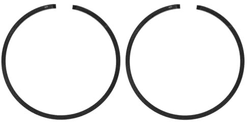 M METERXITY 2-Pz Fasce Elastiche per Pistone da 44mm x 2mm Fasce Elastiche Standard per Motoseghe Elettriche, Parti di Ricambio [Nero]