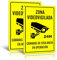 TAKULA 30 * 20CM Cartel Zona Videovigilada Camara de Vigilancia,Cartel Zona Videovigilada Homologado, Alarma Securitas Direct