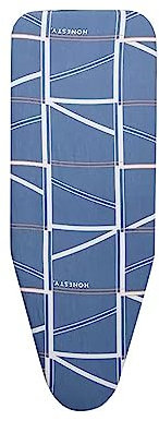 HUNTFF Copriasse da Stiro di Ricambio, copriasse da Stiro Imbottito Resistente al Calore con Corda, copriasse da Stiro Traspirante stampato/rosa/36 * 12 (90 * 30 cm)