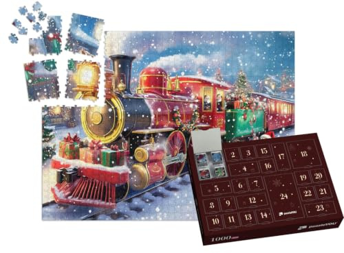 puzzleYOU: Puzzle-Adventskalender | „Der Polar-Express bringt viele Geschenke“ – aus der Puzzle-Kollektion Weihnachten