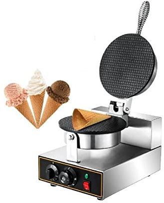 Máquina eléctrica comercial for hacer conos de gofres y helados, máquina for hacer conos de hierro for gofres