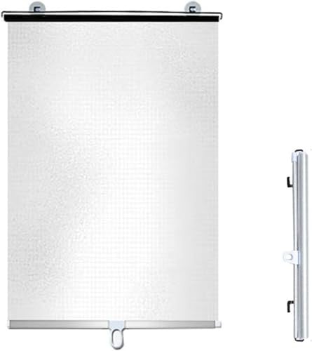 Genérico Persiana Enrollable con Ventosa Estor Enrollable Opaco Sin Taladrar, Cortina Opaca Reflectante,Estores Temporales Portátiles para Ventanas y Puertas,Solarium Baño Oficina Coche
