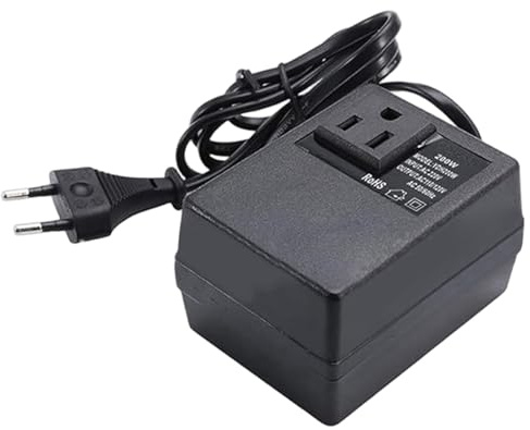 Convertidor de 220V a 110V Fase única 220 a 110 voltaje Converter para transformador de paso internacional EUUS para viajes europeos