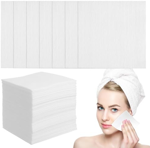 NUOBESTY 200pcs Makeup Remover Pads 3.9 Inch Reusable Face Cleaning Pads Non-Woven Makeup Removal Wipes for Daily Skin Care