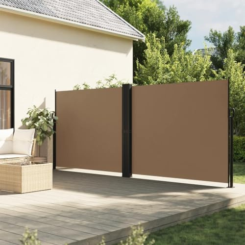 Emmtore Seitenmarkise Ausziehbar,Taupe,160 x 600 cm