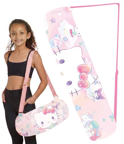 Original Corner Hello Kitty Ufficiale | Borsa Sport Hello Kitty & Friends Bambino e Bambina | Borsa Palestra con Tracolla, Cerniera e Tasca | Ideale per Scuola, Sport e Tempo Libero | 65 × 15 cm