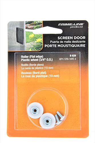 Prime-Line B 629 Sliding Screen Door High Density Polyethylene Ball Bearing Roller and Threaded Hex Hub (2 Pack)