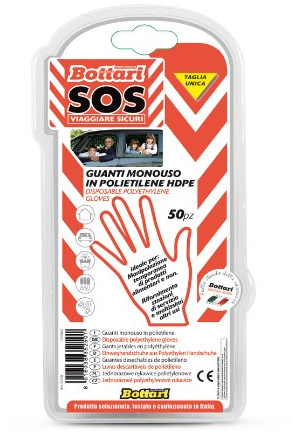 S.O.S. 35250 Einweghandschuhe in HDPE, 50 Stück