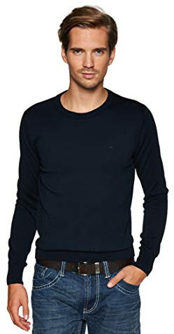 TOM TAILOR Herren Gürtel & Riemen Leder-Gürtel mit Metall-Schlaufe d.braun/dk. brown,80,B690,8000