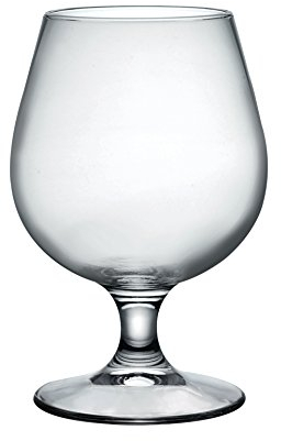 Bormioli Rocco Brandy Snifter Glasses (Set of 6), 18 oz, Clear