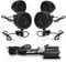 BOSS Audio Systems MCBK470B - Amplificador de Altavoz Resistente a la Intemperie, Amplificador Bluetooth, 4 Altavoces, Control de Volumen en línea, Ideal para Motocicletas, ATV y Aplicaciones de 12