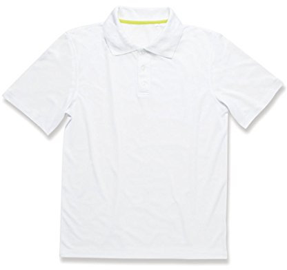 Stedman Apparel Men's Active 140/ST8450 Regular Fit Short Sleeve Polo Shirt, Weiß, X-Large