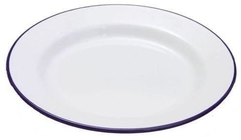 Enamel Pie/Dinner Plate 24cm -Perfect for Apple pies. (Pack of 2)
