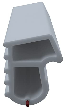diwaro® Acier éclisses Joint sz090 | Blanc ou Gris | 5 LFM pour la maison et de porte intérieure. Pour Acoustique et Étanchéifier La Porte. Composé de TPE (thermoplastique ischen élastomère), gris