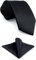 Shlax&Wing Einfarbig Color Schwarz Mehrfarbigs For Männer Classic Krawatte Dünne Dünne