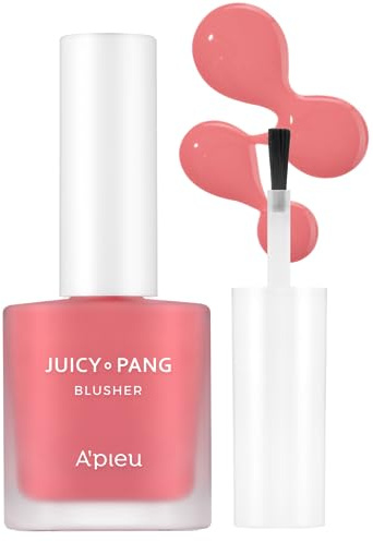 A'PIEU JUICY-PANG Water Rouge (PK01 - I'm Strawberry) Korean Liquid Blush for Cheeks K Beauty Makeup