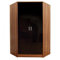 Reflect 2 Door Corner Wardrobe | Black Gloss & Walnut | Bedroom Storage with 2 Hanging Rails & 8 Shelves | H: 180cm x W: 103cm x D: 103cm | Modern Space Saving Design