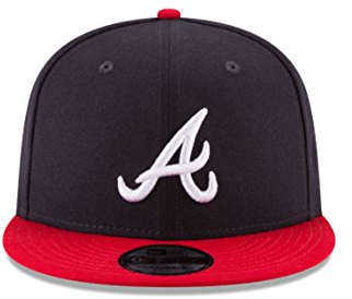 New Era Atlanta Braves Basic Logo MLB Snapback Cap Navy-Rot, One Size