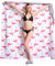 Genovega Mikrofaser Strandtuch Flamingo Partner Familie Groß 183 x 183 cm - XXL Sandabweisendes Schnelltrocknend Strandtücher Dünn Leicht, Weiss Handtuch Strand, Erwachsene Beach Towel Männer Damen