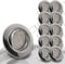 trendlights24 Decora LED Einbaustrahler 230V Chrom rund 10er Set - Spots 6W 450 lm GU10 Warmweiß austauschbar - Decken Einbauleuchte 68 mm Lochmaß