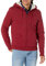 Amazon Essentials Felpa con Cappuccio e Cerniera Integrale in Pile Foderata in Sherpa Uomo, Rosso, L