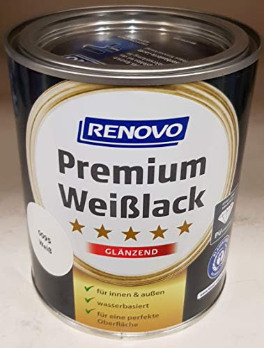 750 ml RENOVO Premium Buntlack glaenzend, RAL 0095 Weiss