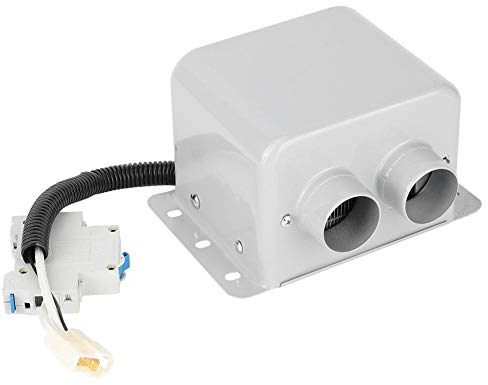 CHICIRIS - Calentador de Coche portátil de 800 W, 2 Orificios, Calentador eléctrico de Coche, Calentador de Invierno, desempañador de Ventana, desempañador, Blanco(12V)