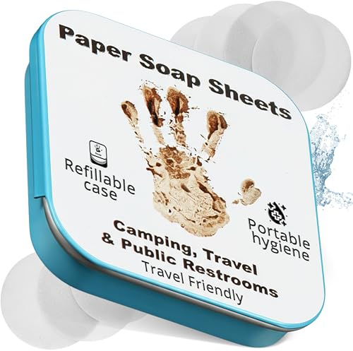 BORSALI Paper Soap Sheets, 50 Sheets & Case