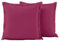 Lot de 2 Taies d'oreiller 100% Coton Fuschia BAIKAL 63x63 cm