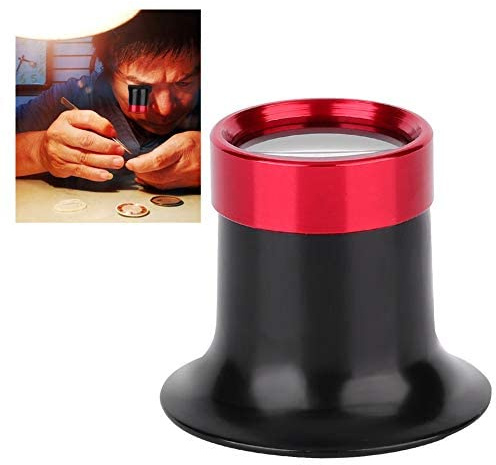 Uhrmacherlupe Uhrmacher Lupenbrille Monokular Aluminiumlegierung Eye Lupe Reparatur Werkzeug Lupe Objektiv Kleine Leichte Lupe