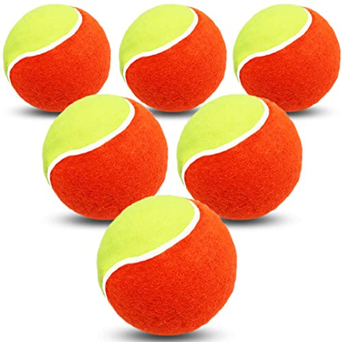 FINGER TEN Kids Tennis Balls Soft Practice Bulk | Low Compression Bounce, Easy Control For Kids, Beginner Practise Use, Multi Color Options