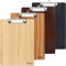 Uquelic Klemmbrett/Schreibbrett/Clipboard A4-4Pcs Klemmbretter A4 Eleganz Luxus Holzmaserung Abgerundete Ecken Zwischenablage mit Robustem Clip und Loch Zum Aufhängen - Vier Farben