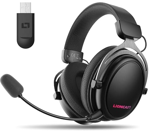 Lioncast® LX80 - Auriculares inalámbricos con micrófono para PS5, Nintendo Switch, Switch 2, Xbox
