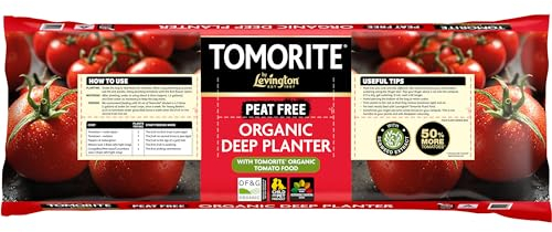 Tomorite PEAT FREE Organic Deep Planter - 3 Plant Size, Brown