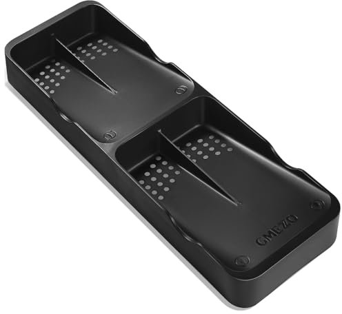 Organizador compacto de cubiertos para cajones de cocina, para cubiertos, cubiertos, cuchara, cuchillo, tenedor, Gmezzo, organizadores de cubiertos, tamaño pequeño, color negro