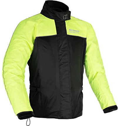 Oxford Products Rainseal Motorradjacke für nasses Wetter, Schwarz/Fluo, Größe 4XL, Schwarz/Fluo, 4XL