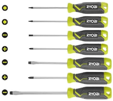 RYOBI 7 PC. Screwdriver Set