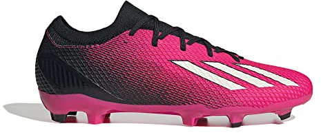 adidas X Speedportal.3 Firm Ground Boots, Scarpe da Calcio Unisex-Adulto, Shock Pink/Zero Metalic/Core Black, 42 EU