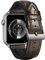 BINLUN Compatible with Apple Watch Strap 49mm 46mm 45mm 44mm 42mm Alligator Pattern Leather Band Silicone Hybrid Replacement Strap Compatible with iWatch Ultra SE SE2 Series 10/9/8/7/6/5/4/3/2/1,Brown