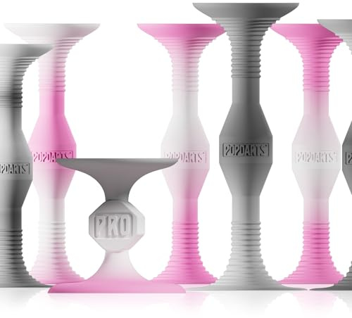 Popdarts PRO Pack Game Set (Pink & Gray Swirl) - Indoor, Outdoor Suction Cup Throwing Game - Competition with a POP