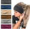 Breites Haarband Kopftücher für Frauen Stoff elastisch weich Boho Stirnband Blume Kopf wickeln Bandanas für Frauen Yoga Sport Haarbänder (NP6COLOR1)