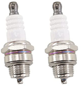MCHNIC Lot de 2 L7T BPMR7A Bougie d'allumage BPM7A BM6A RCJ6Y RCJ7Y WSR5F WS8E CJ7Y CJ8Y WS5F WS6F pour moteurs 2 temps 33 cc-52 cc Tronçonneuse Tondeuse à gazon Souffleur Débroussailleuse