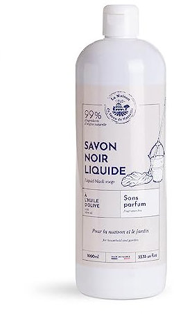 Savon Noir Schwarze Olivenöl Flüssigseife Ohne Parfüm Allzweckseife 1L