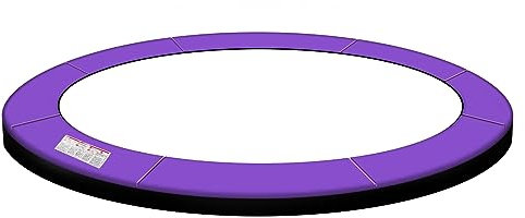 Baunsal® Trampolin Randabdeckung Ø 366 cm mit 26 cm breite in lila-schwarz und 20 mm dick uv-beständig reißfest Trampolin Ersatzteile Trampolin Schutzrand für das Trampolin Outdoor
