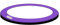 Baunsal® Trampolin Randabdeckung Ø 366 cm mit 26 cm breite in lila-schwarz und 20 mm dick uv-beständig reißfest Trampolin Ersatzteile Trampolin Schutzrand für das Trampolin Outdoor